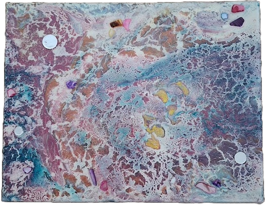 Mixed Media Textured Abstract