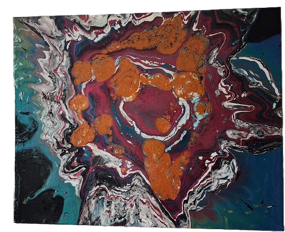 Vibrant Fluid Colors Abstract