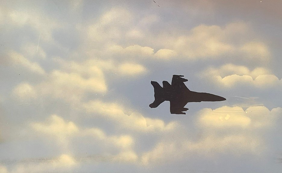 Fighter Jet Dramatic Sky Aviation Art