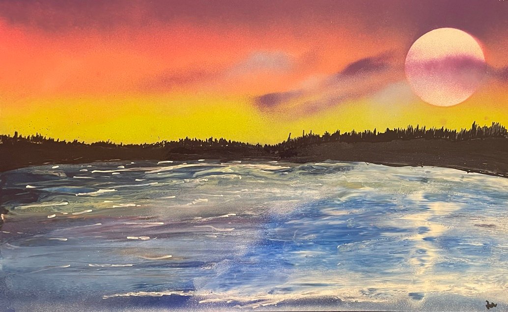 Twilight Shore Water Reflection