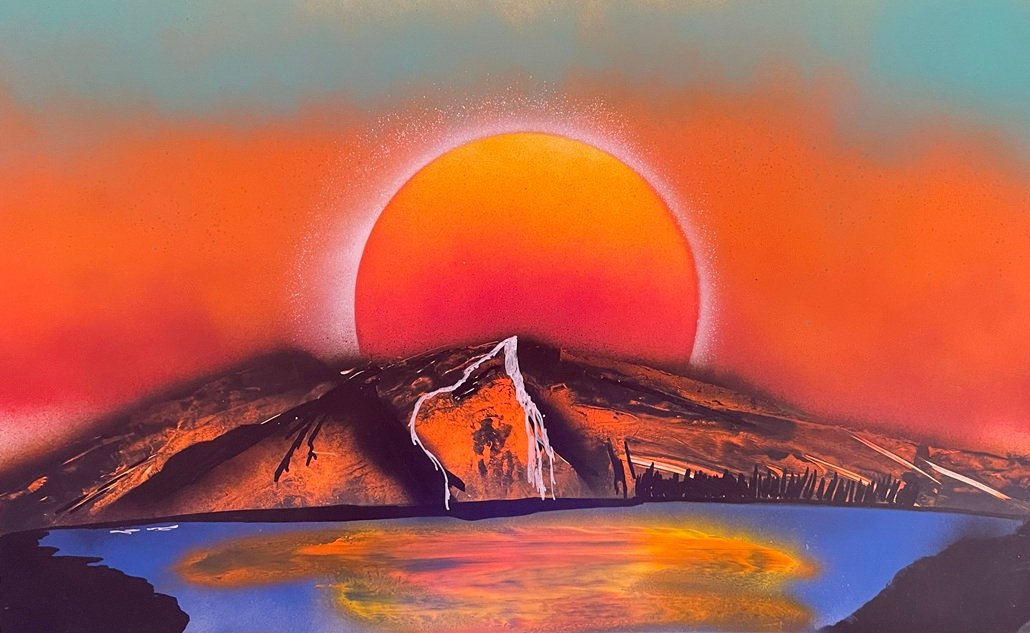 Mountain Sunset Lake Reflection