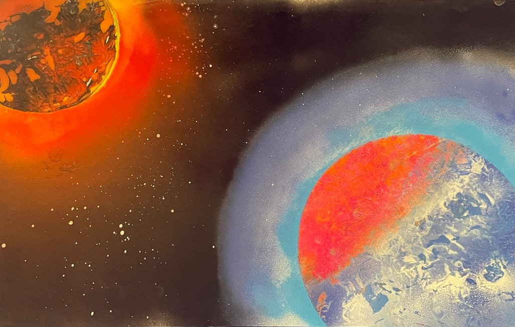 Sun Planet Space Cosmic Ballet