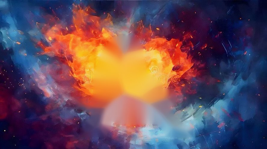 Cosmic Fire Heart