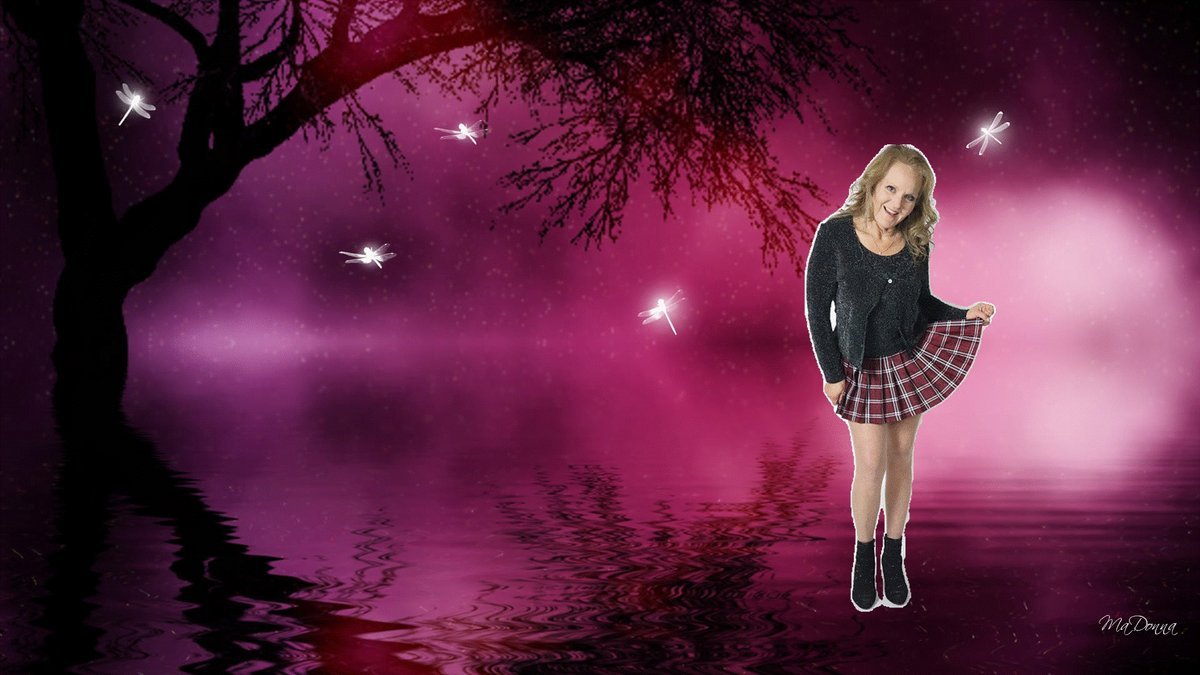 Sample portrait - pink fantasy forest