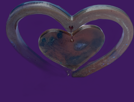 Twilight Double Heart on Base