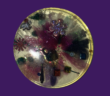 Whimsical Floral Coaster